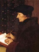 Hans Holbein Erasme ecrivant oil on canvas